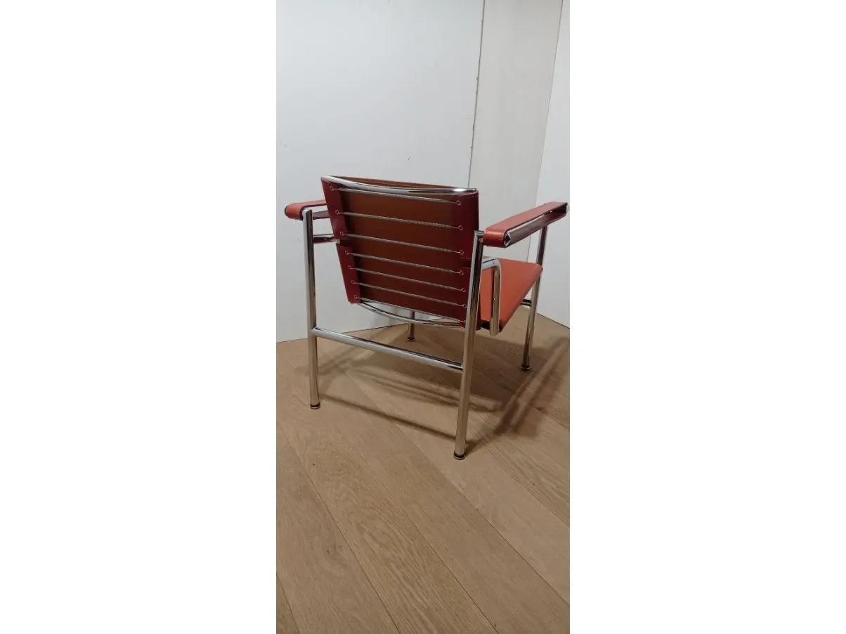 Poltroncina LC1 vintage marrone (anni'60), Alivar 7