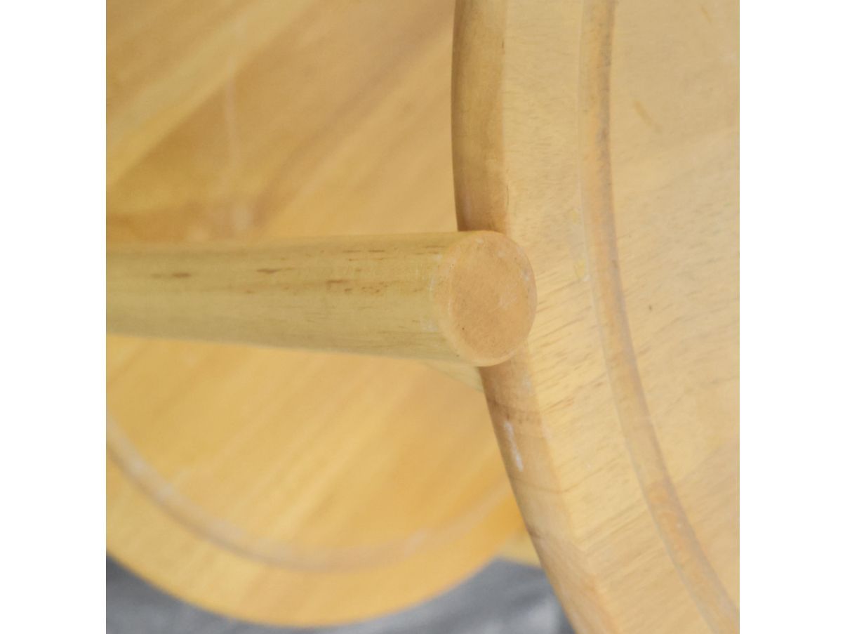 Vintage Servierwagen aus Buchenholz 1970er Jahre Defects