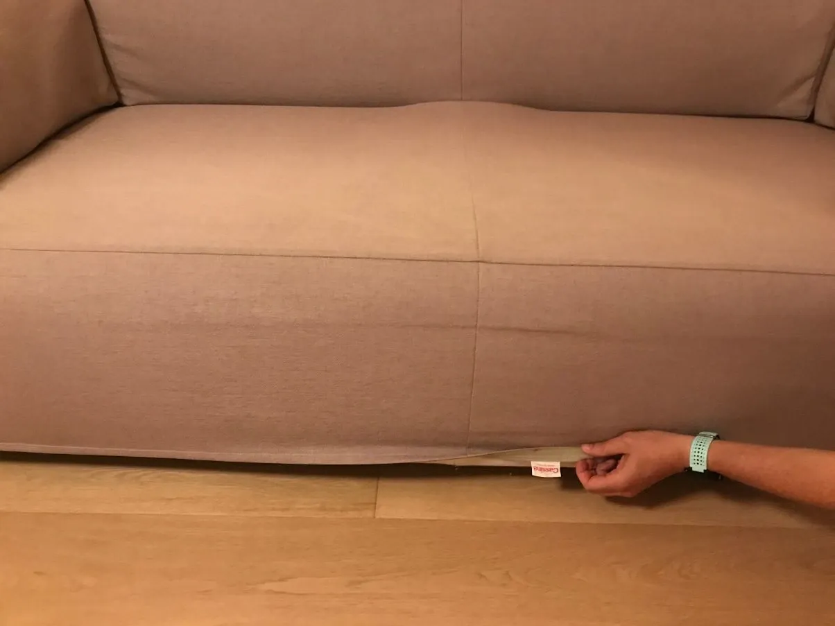 Kami dove gray 3-seater sofa 6