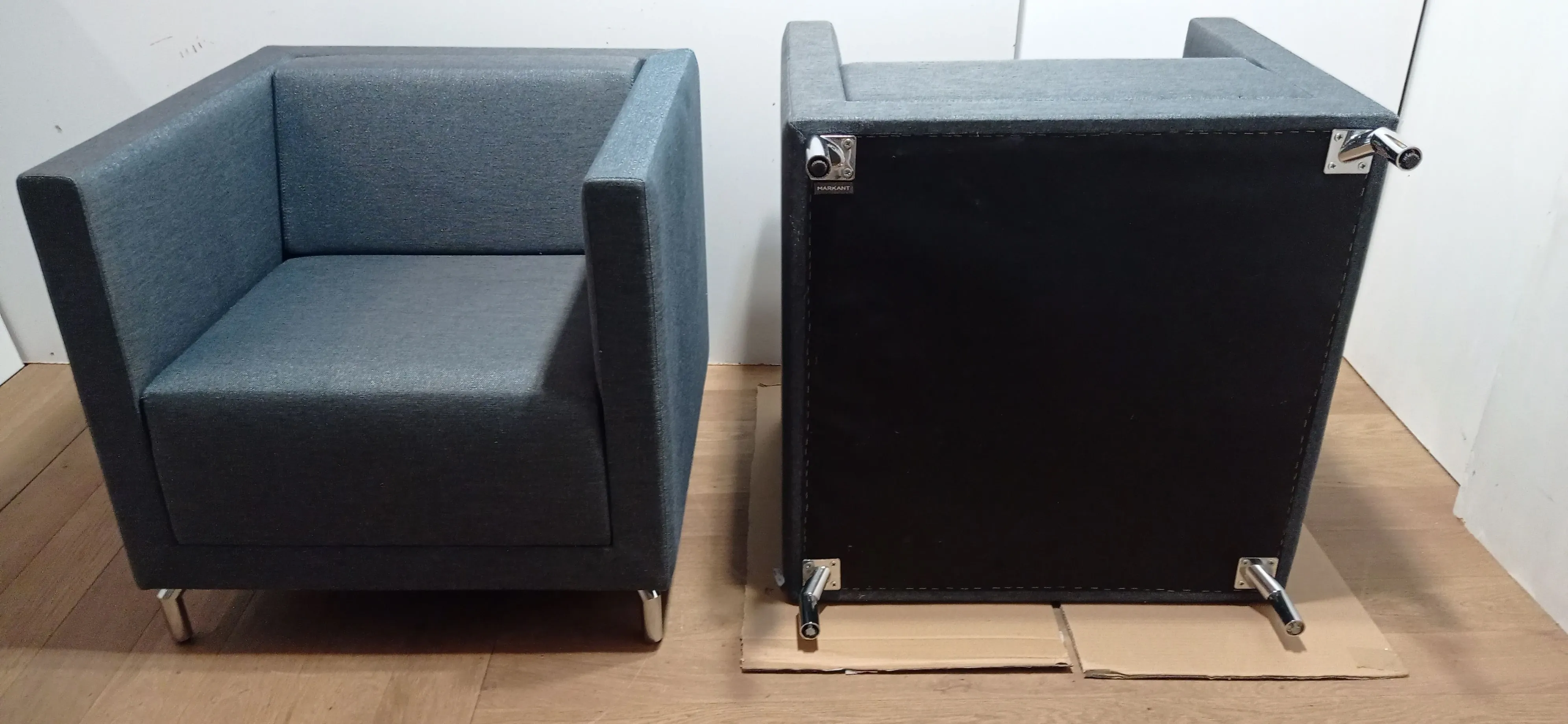 Set 2 poltrone Low blu cobalto, Markant 5