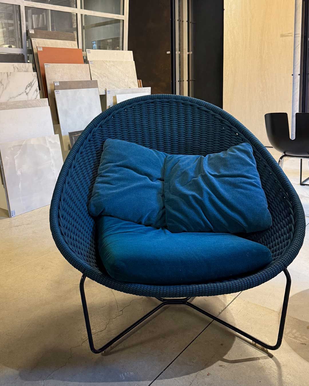 Nido Armchair in Light Blue by Patricia Urquiola Brand