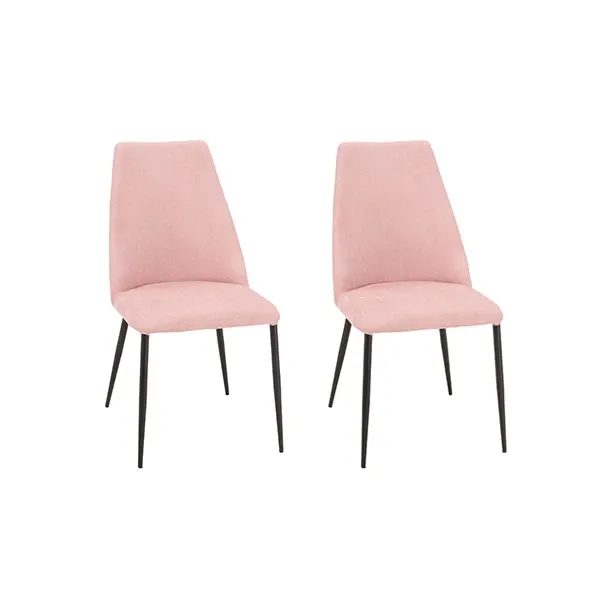 Set of 2 Ponente chairs in fabric (pink), Nitesco International image