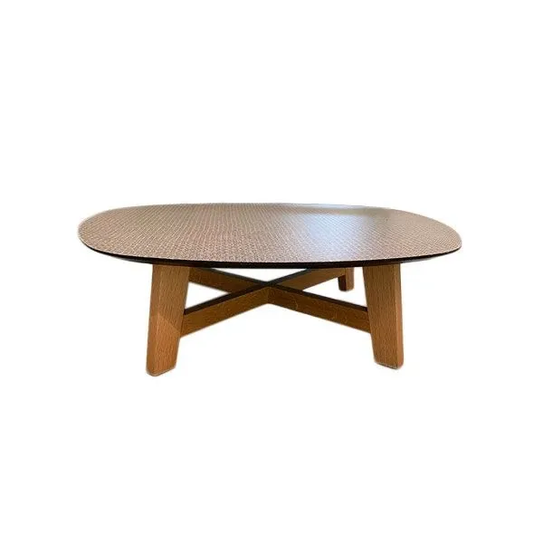 Phoenix OHY ovoid wooden coffee table, Moroso image