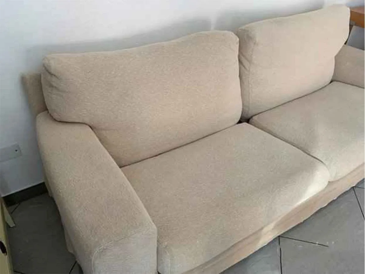 Divano 3 posti in tessuto sfoderabile (beige), Moroso 2