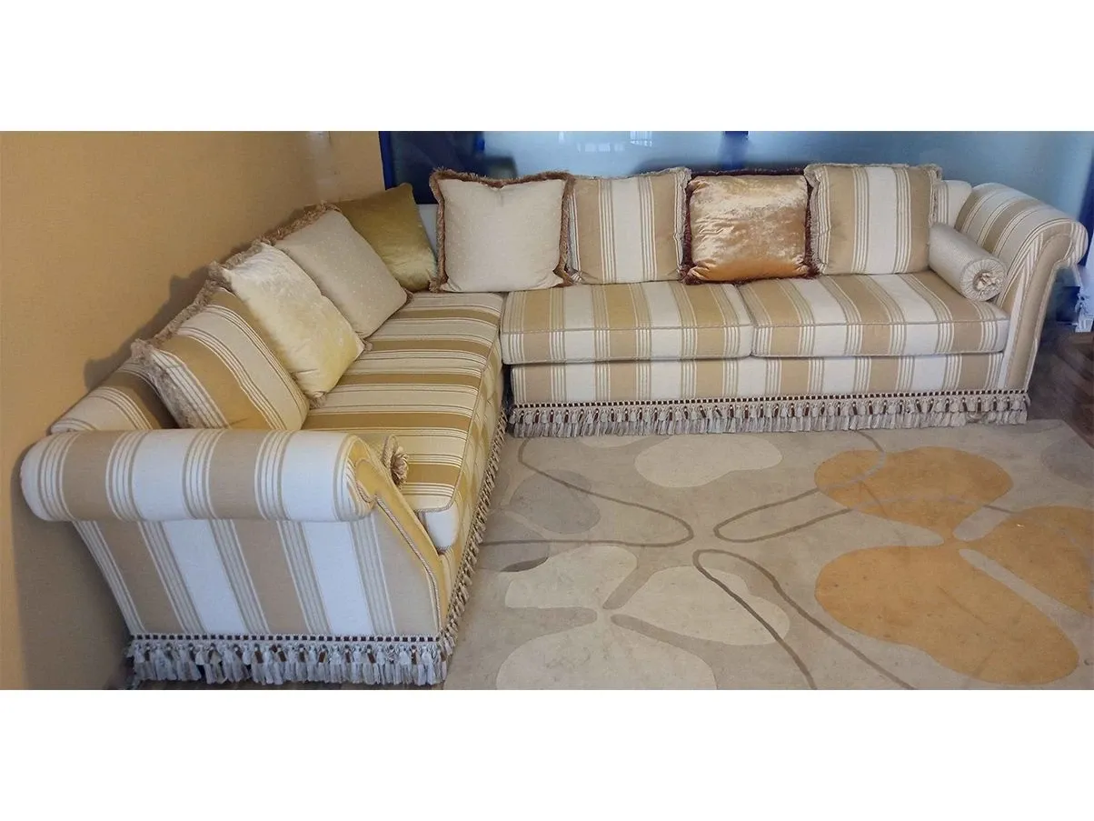 Cidone modular corner sofa in removable fabric 2