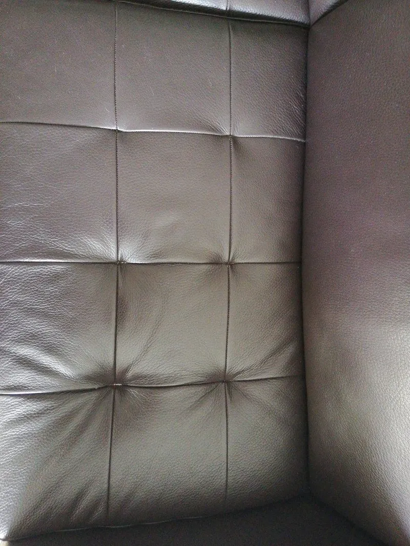 Corner sofa in dark brown textured leather, Natuzzi 8