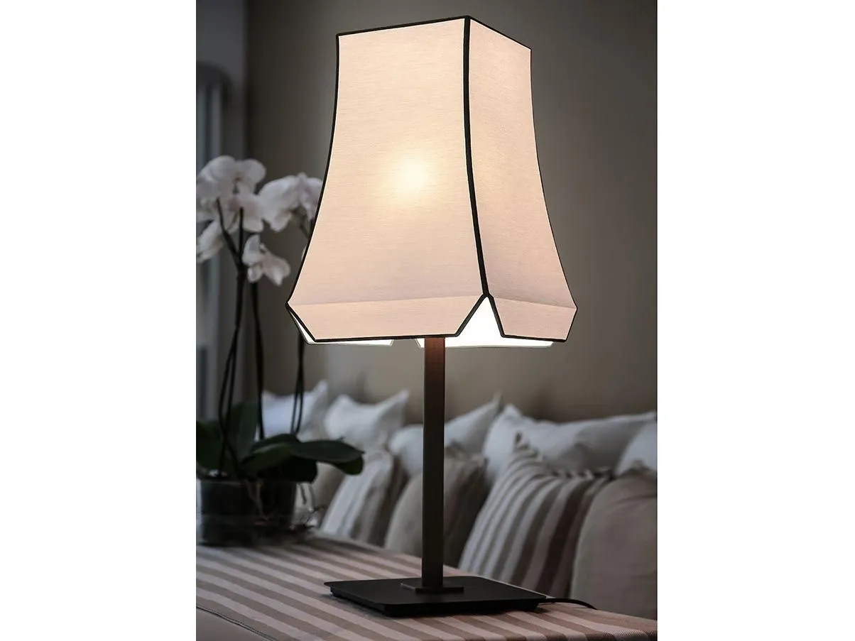 Cloche TA New table lamp with bronze base, Contardi 