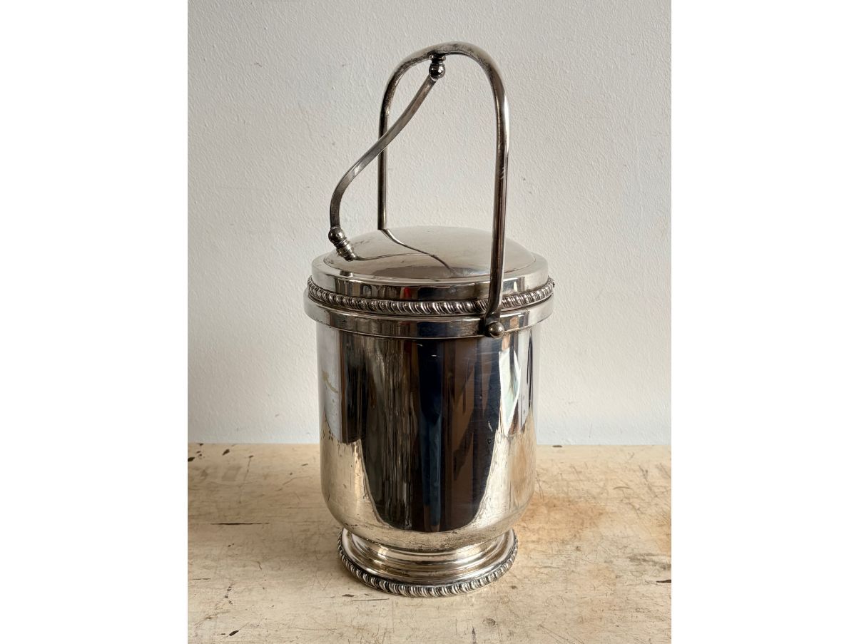 Aldo Tura Eiseimer Silber 1960er Vintage Brand