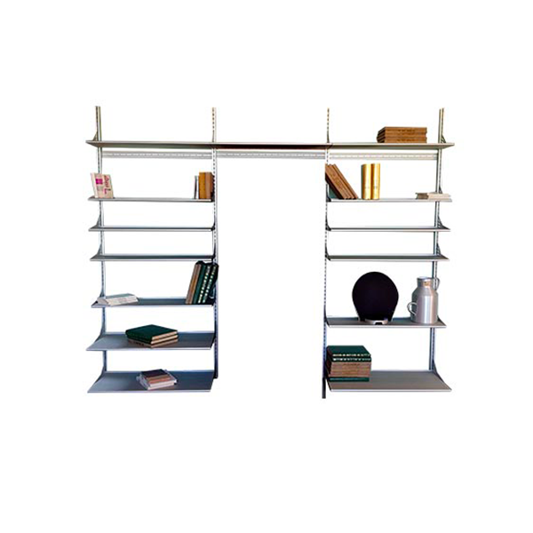Kaos wall bookcase with aluminum elements, Driade image