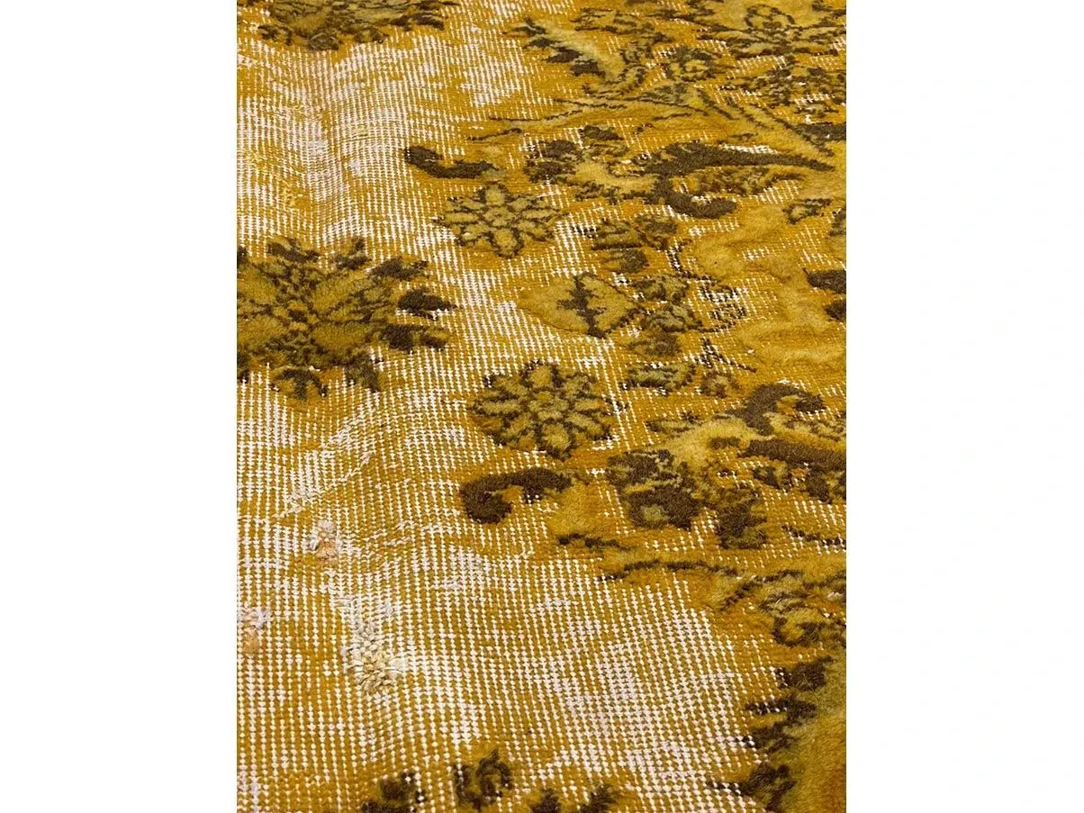 Vintage 44610 rectangular carpet in wool (yellow), Cabib 2
