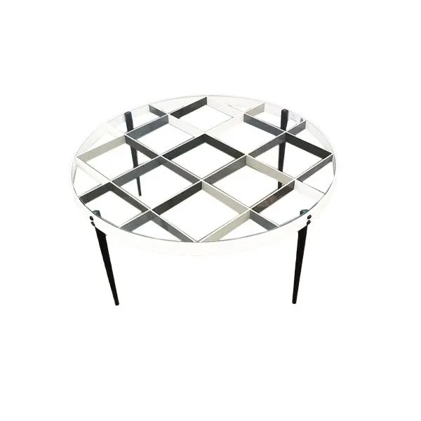 D.555.1 coffee table by Gio Ponti with colored grid, Molteni&C image