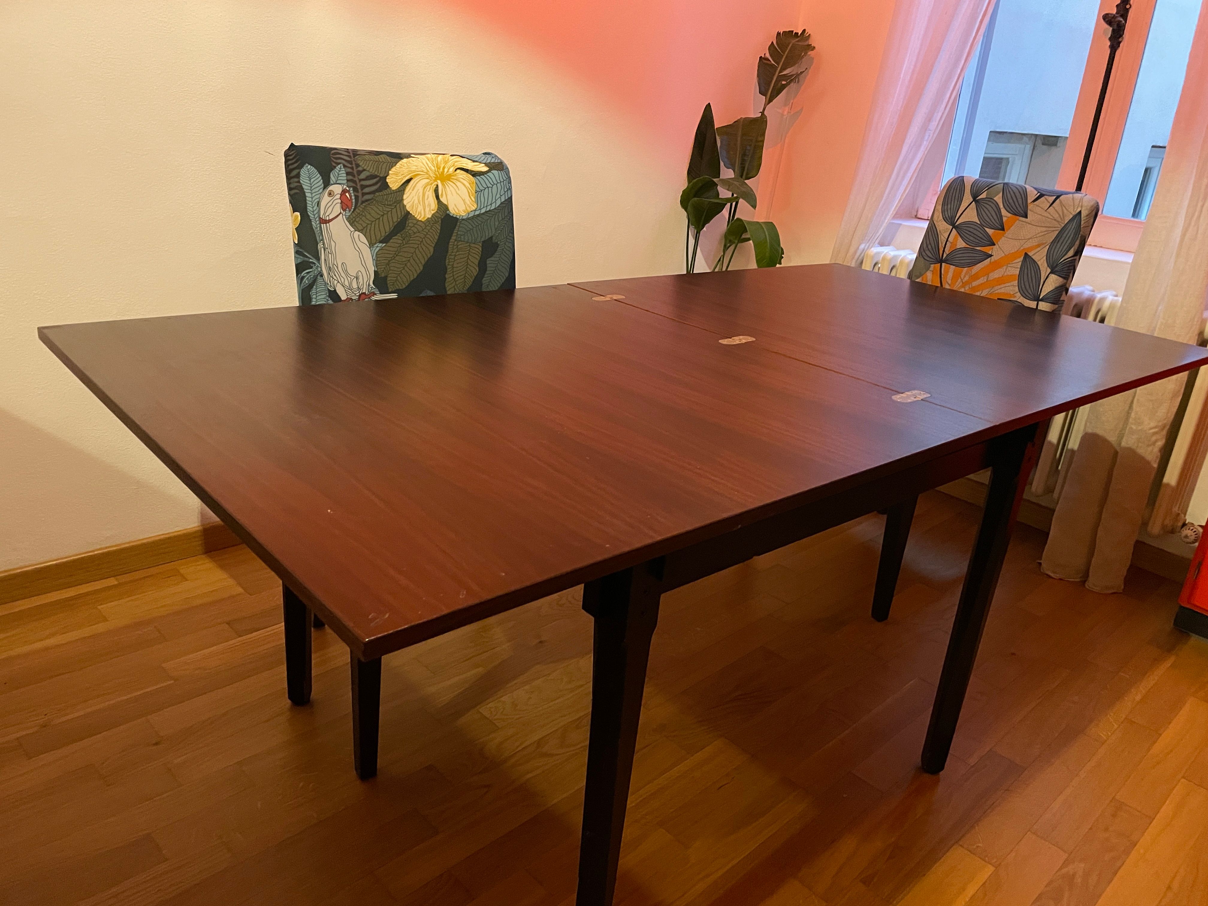 Tavolo allungabile vintage in legno  Details