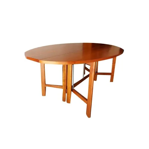 Oval table convertible into a wooden console, Calligaris image