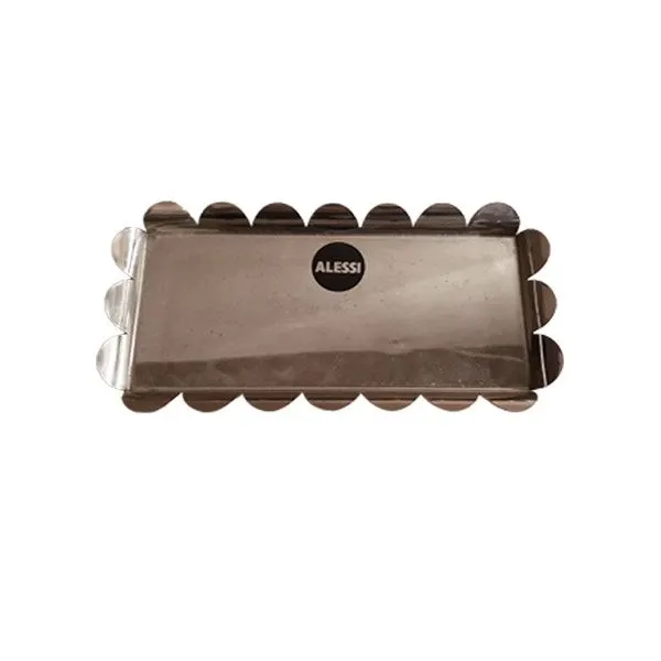 Small rectangular tray Am19vas steel, Alessi 2