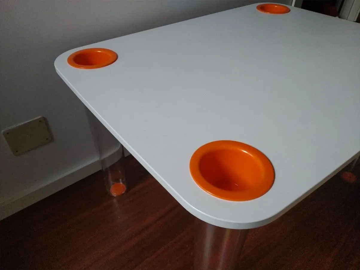 Little Flare children's table with wooden top (white), Magis 
