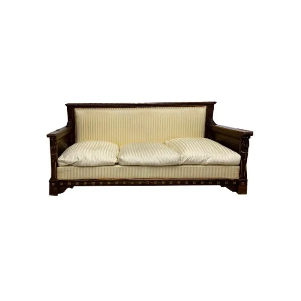 Vintage sofa with carved solid wood structure ( &#39;800) image