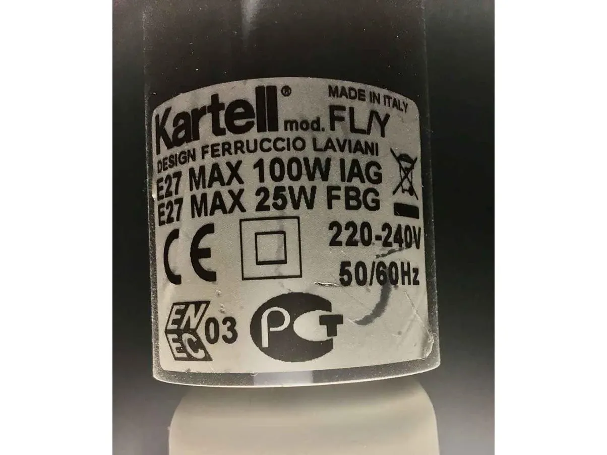 Lampada a sospensione FL/Y materiale plastico (blu), Kartell 4