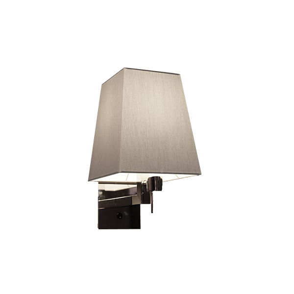 Quadra AP LED wall lamp (grey), Contardi image