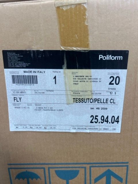 Coppia di sedie da pranzo Fly in tessuto (beige) Brand