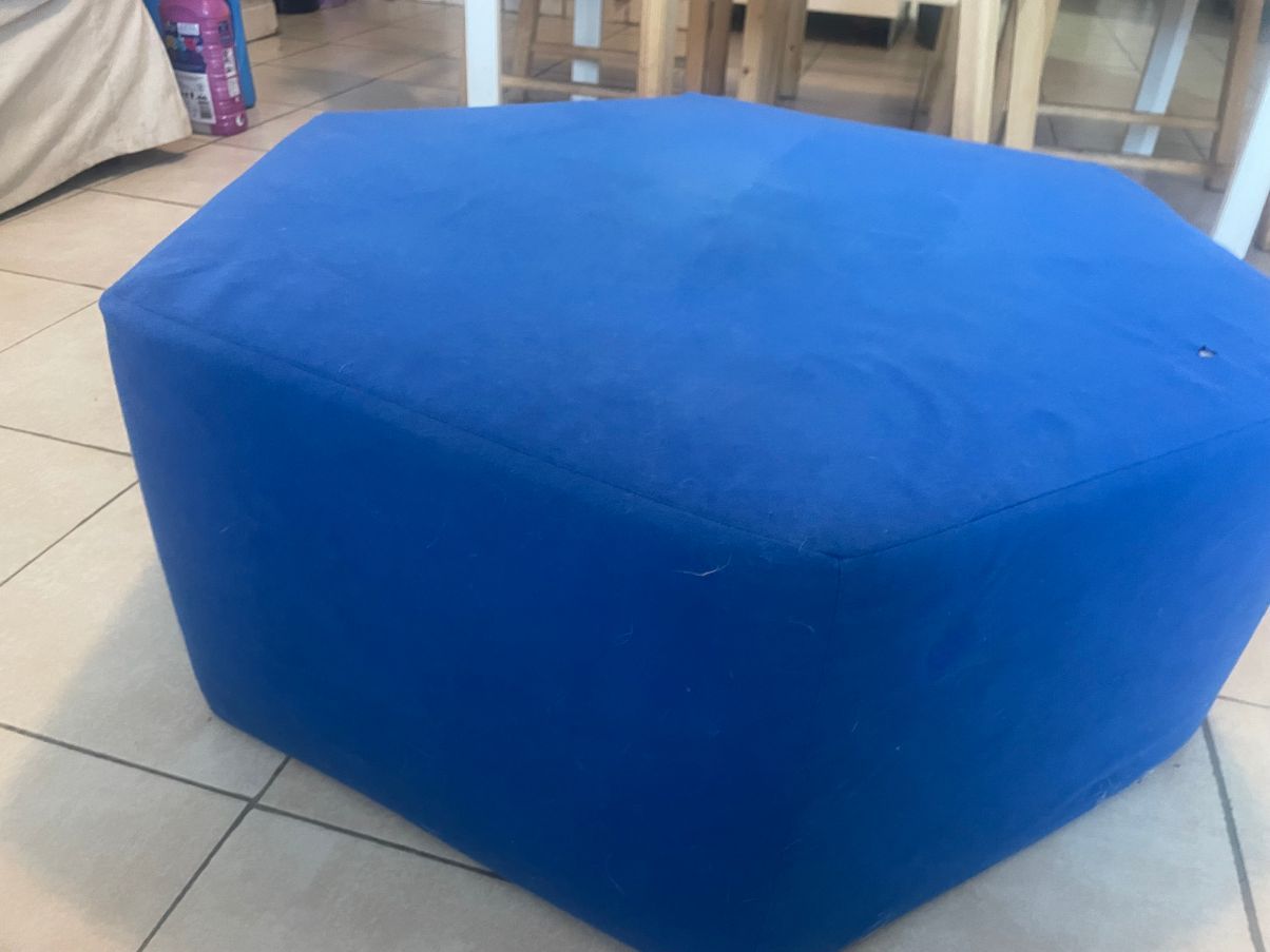 Esa hexagonal pouf by Kazuhide Takahama (60s), B Line Brand
