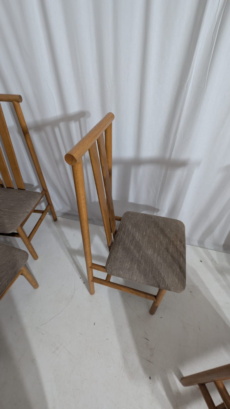 Set of 6 high back chairs Zea by Anning Sarian (1980s) Details