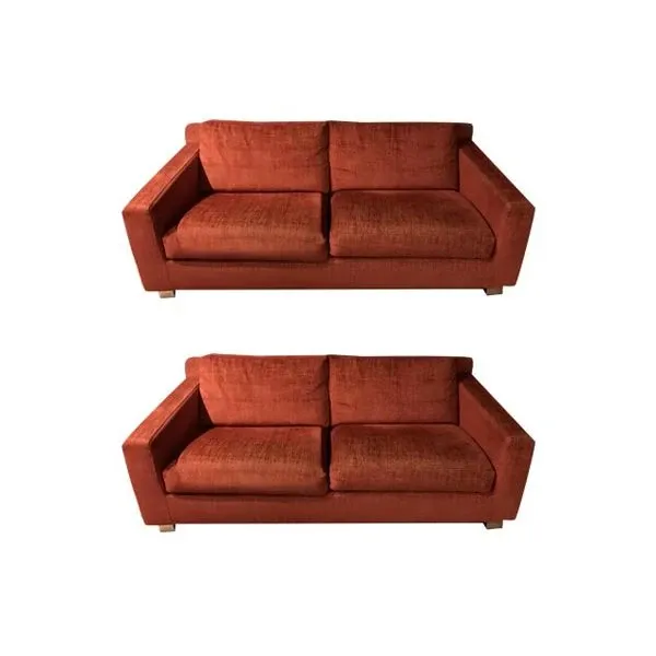 Set of 2 Arturo 3-seater sofas, Valentini image