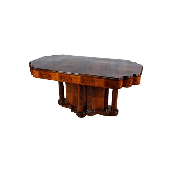 Walnut wood table (1940s), image