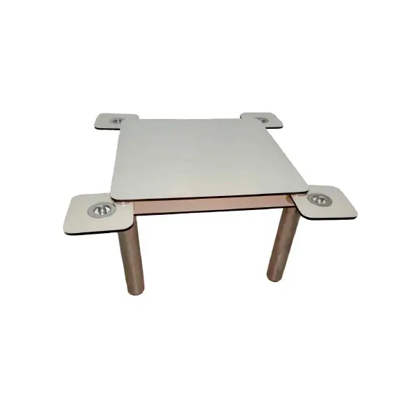 Square poker table by Joe colombo (white), Zanotta image