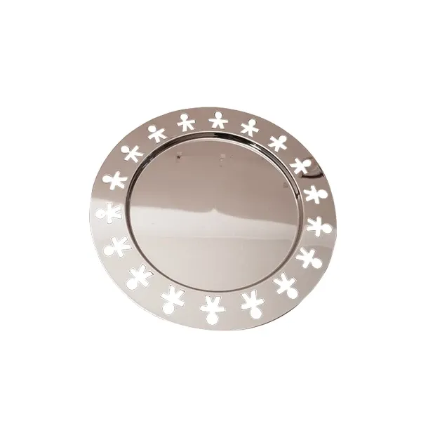 Girotondo circular tray in stainless steel, Alessi 2