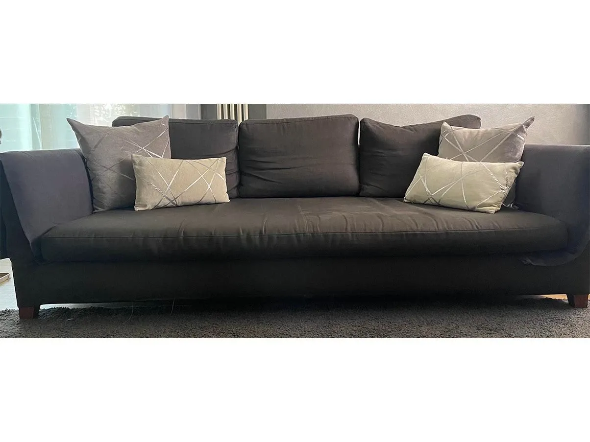 Divano Victor Large 3 posti in lino e viscosa, Flexform 2