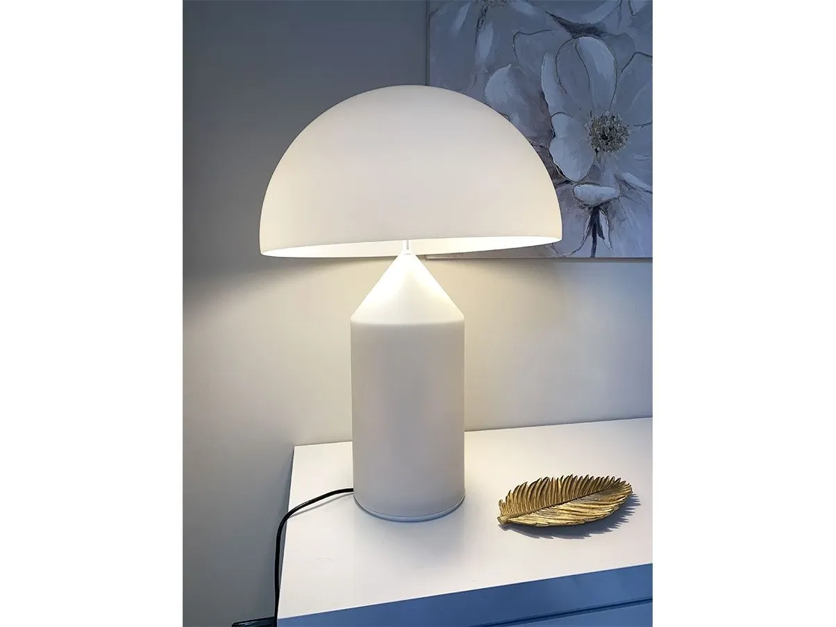 Lampada da tavolo Atollo 233 di Magistretti (bianco), Oluce 4