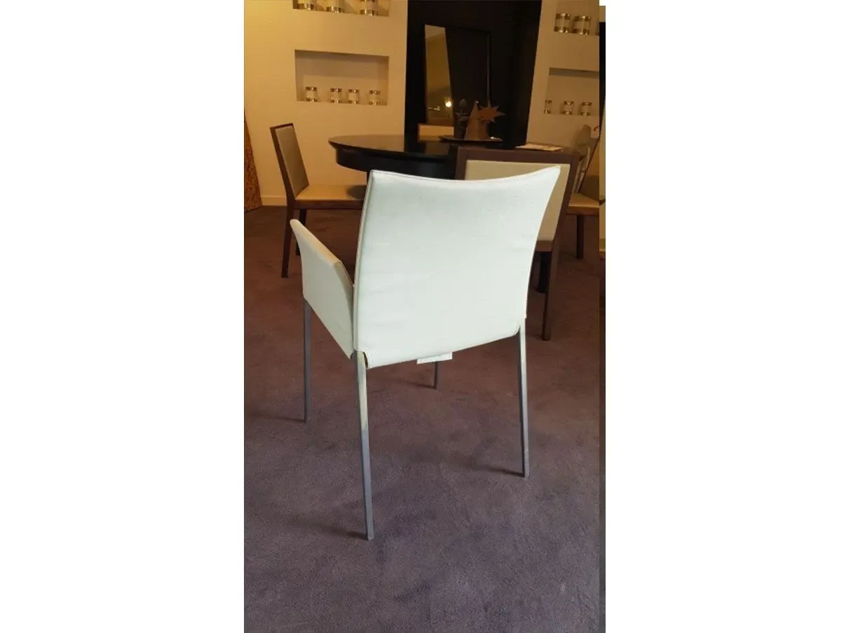 Lia armchair with armrests in fabric (grey), Zanotta 3