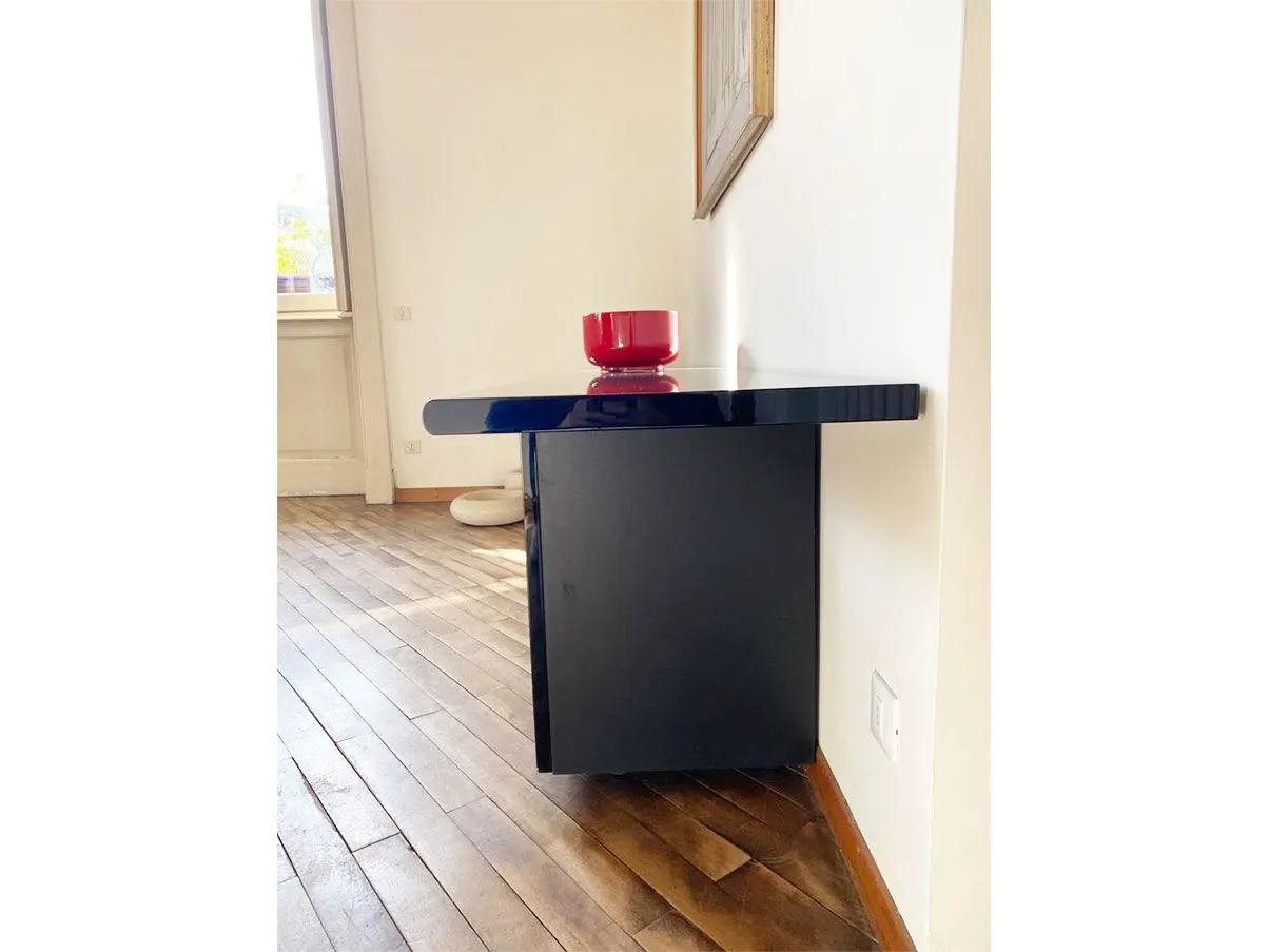 Sheraton designer sideboard in black wood 1