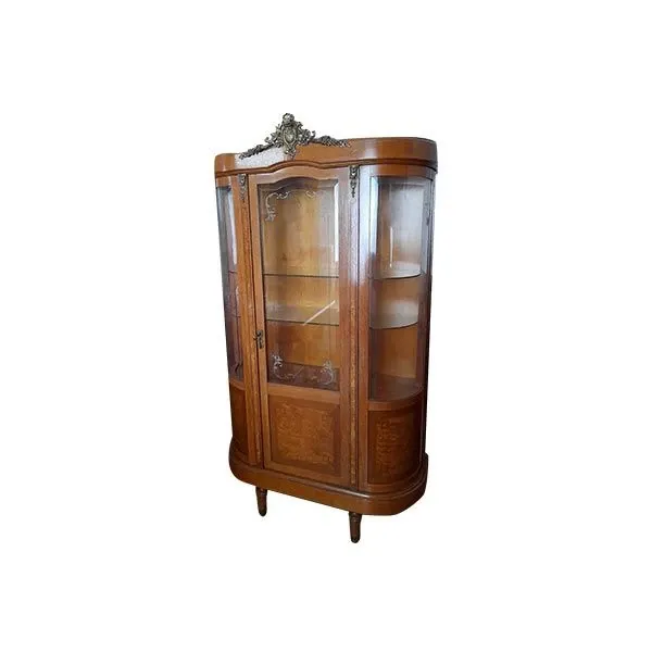 Display cabinet in wood and glass (1930s), image