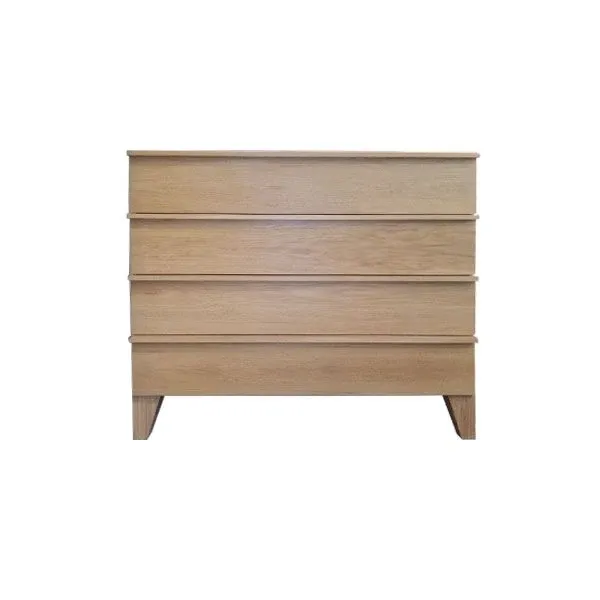 Thea chest of 4 drawers in oak wood, Disegno Mobile image