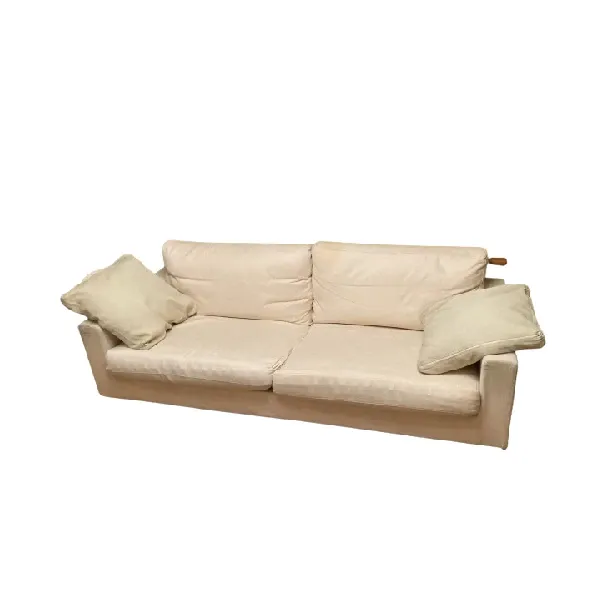 Sofa in white fabric, Flexform 