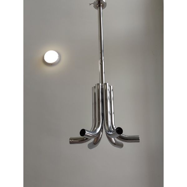 Chromed 12-lights chandelier Naples, Stilux Milan image