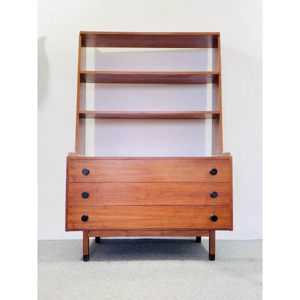 Floor standing bookcase in teak wood (60s),  image