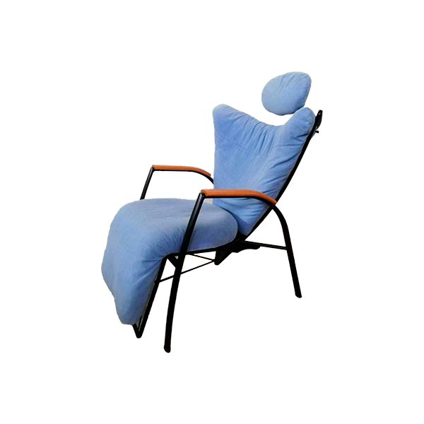 Padded reclining Skipper armchair (light blue), Bonaldo image