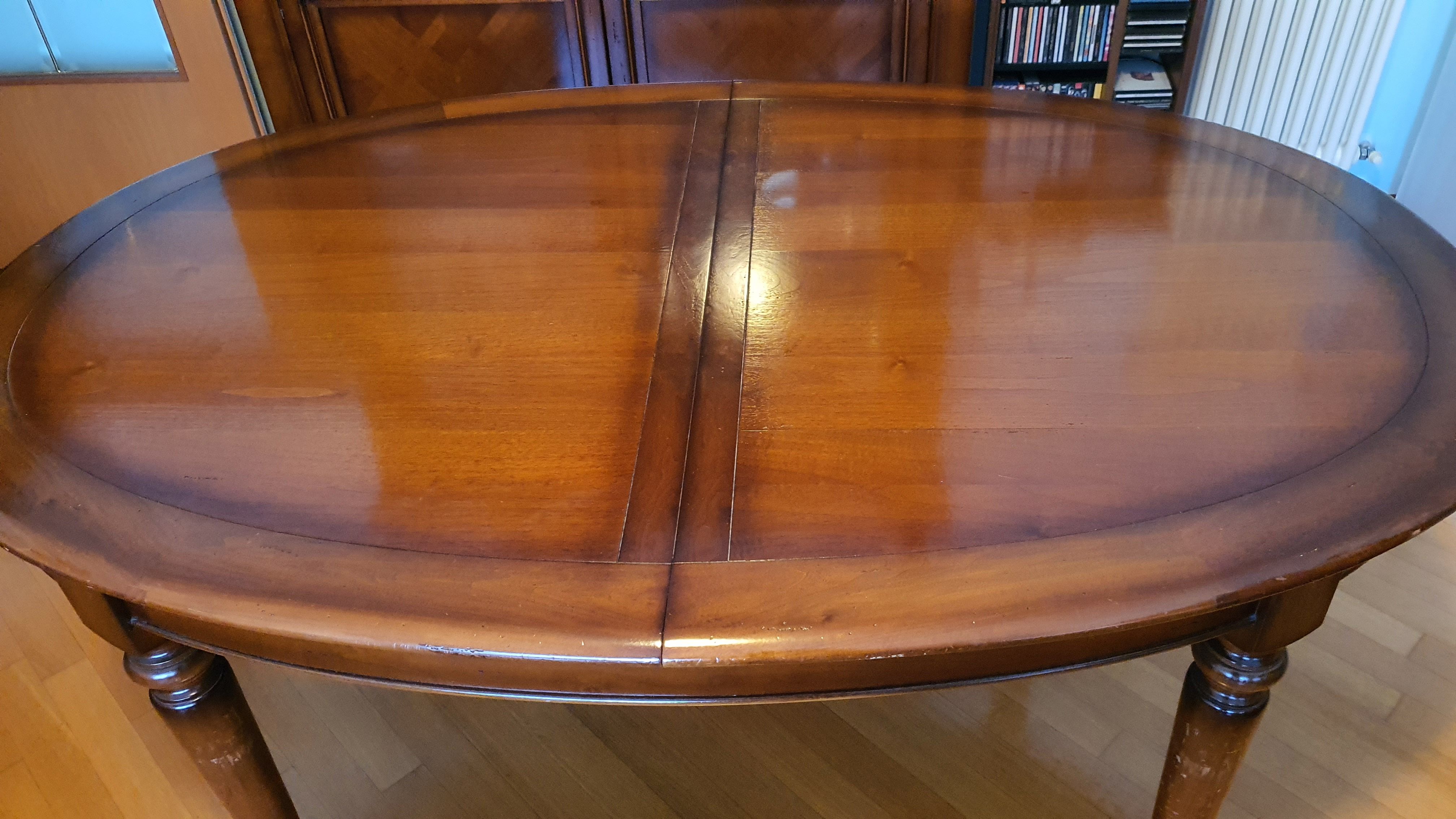 Vintage Extendable Cherry Wood Dining Table Optional9