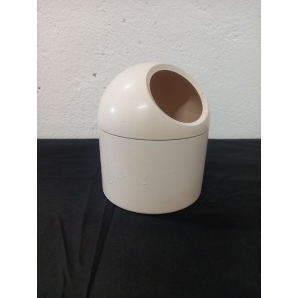 Plastic bathroom container jar (white), Gedy  image