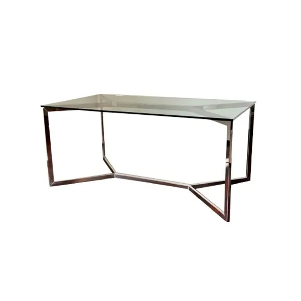 Carlomagno table in glass and metal, Gallotti & Radice image