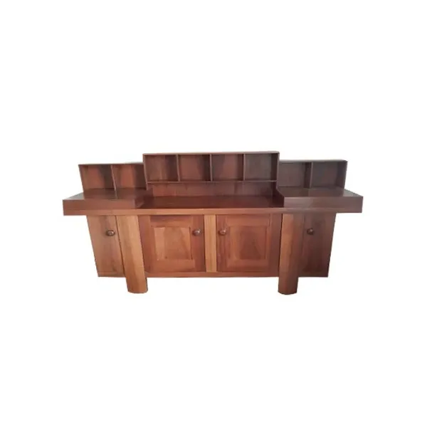 Walnut sideboard by Silvio Coppola with doors, Bernini image