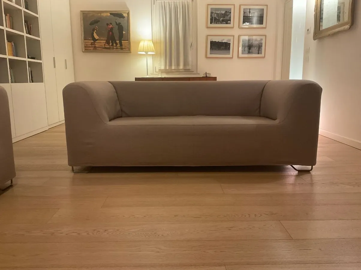 Kami dove gray 3-seater sofa 