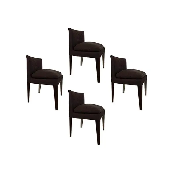 Set of 4 wooden chairs (brown), Maxalto image