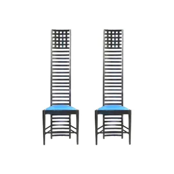 Set of 2 Hill House chairs by Charles Rennie Mackintosh, Alivar image