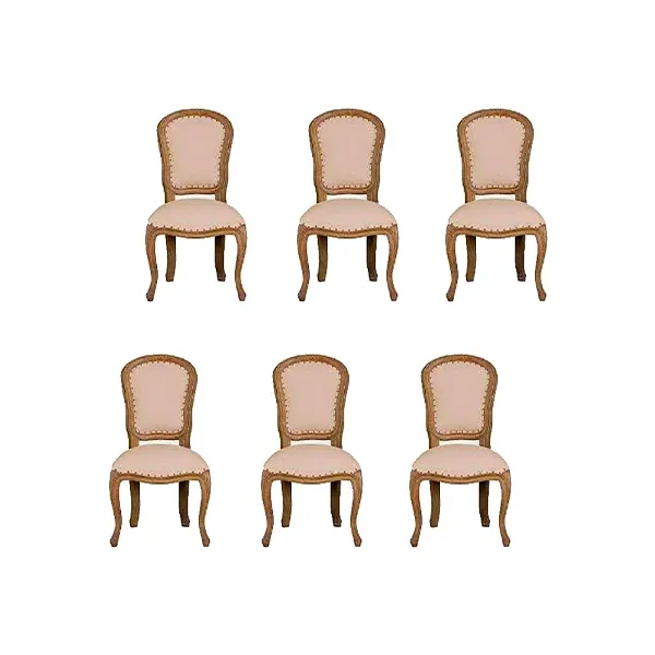 Set of 6 upholstered fabric chairs, Design By Us image