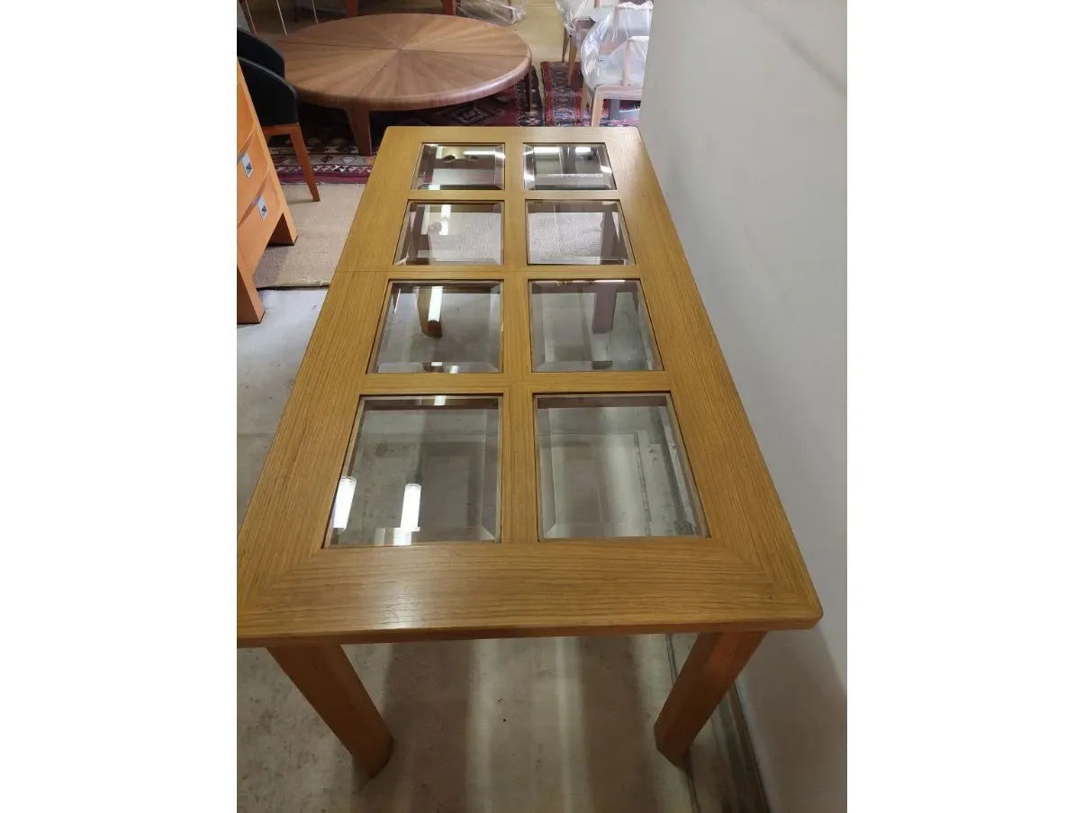 Vintage Proto table in oak wood (60s), Giorgetti 3