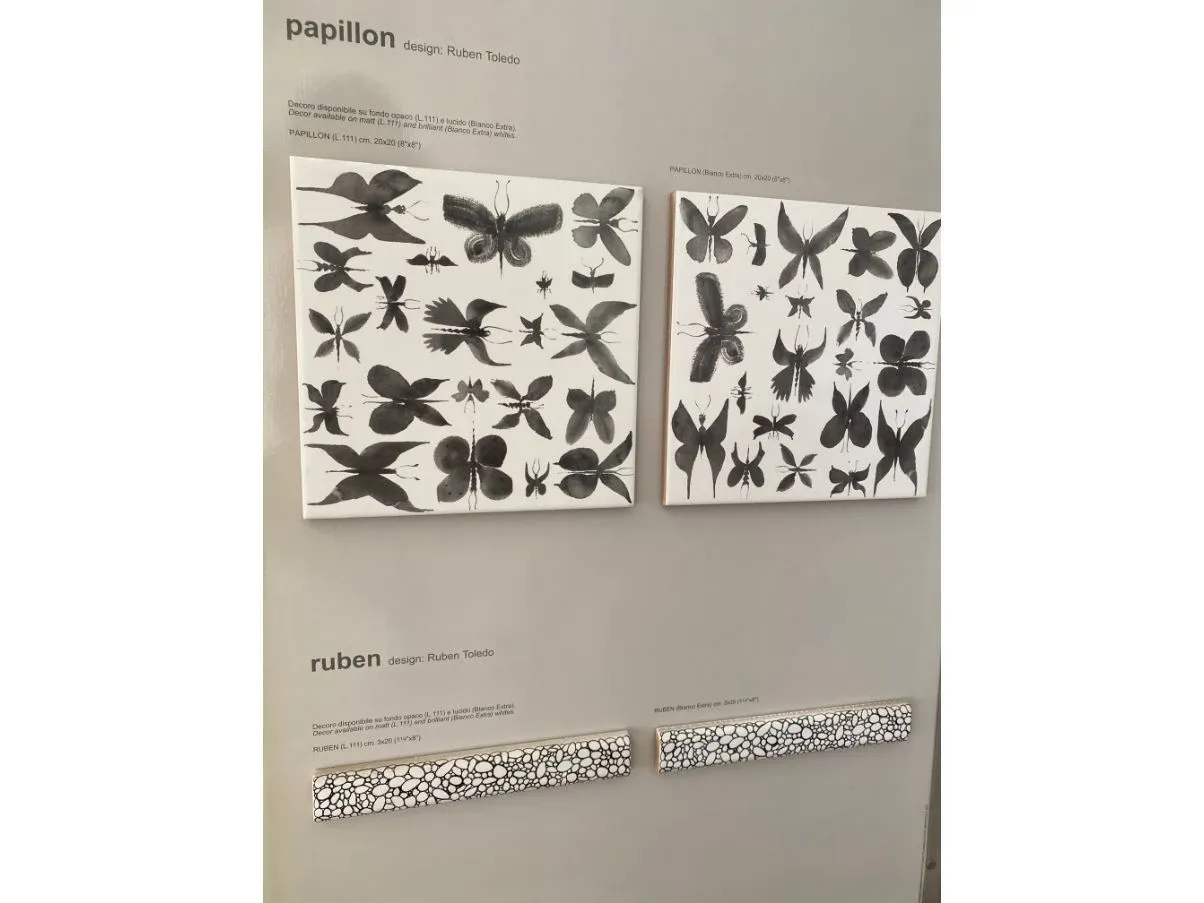 Piastrella di ceramica Papillon, Bardelli 2