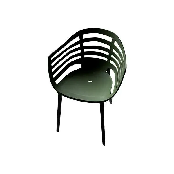 Sedia Chee in alluminio verde, Janus et Cie 